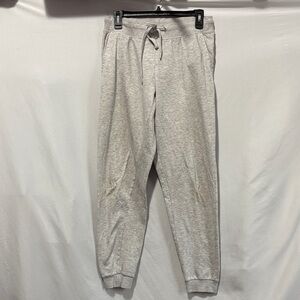 Men's Light Gray Joggers with Drawstring Waist